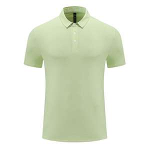 Camicia da uomo a manica corta da uomo e donna 2023 estate nuova tinta unita t-Shirt casual LULU corta t-Top - Product Image 5