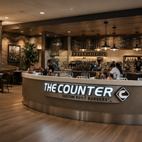 Comptoir de caisse durable pour restaurant et café, idéal pour la commande, avec logo gratuit, durée de vie 8 à 10 ans