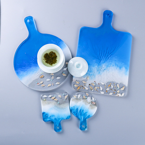 Homes unFood Grade DIY Kristall klare Epoxidharz formen Silikon griffs chale für Untersetzer - Product Image 6
