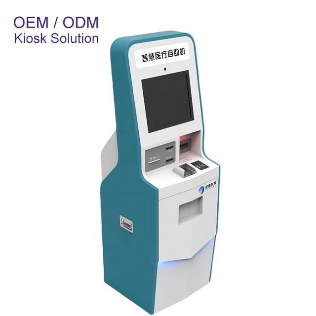 19 Inch 21.5 Inch Touch Screen Kiosk Self Service Terminal Hospital Registration Kiosk Bill Payment Kiosk