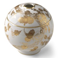 Diffuseur en céramique élégant, porte-bougie, motif floral doré orné, décoration d'intérieur, vente en gros