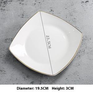 أطباق تقديم سيراميك بنمط كلاسيكي عالي الجودة أطباق فخارية مناسبة للفنادق والتخييم عيد الهالوان والشكر - Product Image 4