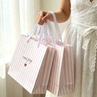 Sac en papier kraft personnalisé de luxe, écologique, biodégradable et durable avec poignée en ruban pour bougies, cadres photo, bijoux, vente au détail et cadeaux