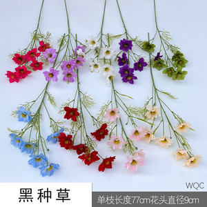 Fleurs artificielles en soie, couleurs mélangées, réalistes, faites à la main, pour décoration de mariage - Product Image 5