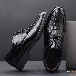<span class=keywords><strong>Scarpe</strong></span> Eleganti <span class=keywords><strong>da</strong></span> <span class=keywords><strong>Uomo</strong></span> in PU con Lacci, Traspiranti, Stile Britannico, Casual, con Rialzo Interno, per Cerimonie e Matrimoni - Product Image 4