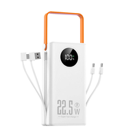 Port extérieur Type-C Powerbank de 60000mAh ultra-grande capacité Batterie externe à charge rapide avec lumière LED pour le camping