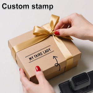 Sello de Oficina Personalizado Autoentintable de 25*75mm, Rectangular, con Logotipo Empresarial, para Sobres, Papelería de Oficina, Patrón Personalizado - Product Image 6