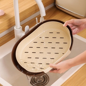 Factory Direct Modern Elegant Cup Organizer Freestanding Drain Water Large Capacity Holder Cup <b>Plastic</b> Storage Tray for Home - Product Image 5