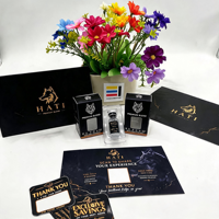 Maßgefertigte 3ml/10ml Umweltfreundliche Starre Fläschchen-Aufbewahrungsbox Kunstpapier Geprägt UV-Logo-Druck 1 Fläschchen/10 Fläschchen Packung
