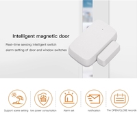 Détecteur de porte/fenêtre Tuya sans fil, magnétique, Zigbee 3.0, alarme, pour sécurité de maison