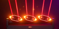 FEIYUEYUE Barre laser de scène à tête mobile, Rotation 6 Yeux, Laser RGB, 6x500MW LED RGB, Contrôle DMX-512, Refroidissement par ventilateur, pour Événements
