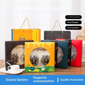 Caja de Regalo de Miel de Lujo Personalizada con Ventana, Diseño Premium de Tapa Tierra-Cielo para Venta al por Mayor - Product Image 5