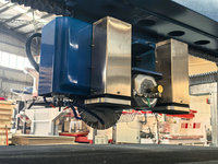 Scie à pont CNC italienne 5 axes Hualong pour la découpe de pierre, machine à découper le marbre et le granit pour comptoirs et éviers, moteur 26,4 kW