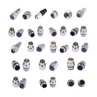 Conector macho de 8 pines M12, Conector de soldadura blindado codificado, conectores de alta eficiencia para diversas aplicaciones