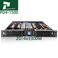Paulkitson PD41500 Amplificateurs 2 Ohms 4X1500W Amplificateur de puissance Audio professionnel de classe D Amplificateurs 4 canaux Équipement sonore