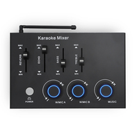 Sistema de Mezcla de Karaoke con Micrófono Inalámbrico UHF Dual, Óptico HD, AUX, para Smart TV, PC, KTV, Amplificador de Canto y Altavoz