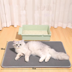 Umwelt freundliche <span class=keywords><strong>EVA</strong></span> Urin & wasserdichte große Katzenstreu matte Pad Trapping für Katzen toilette - Product Image 5