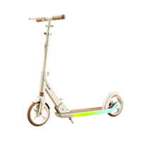 Nouveau design 2026 : Trottinette à deux roues pliable pour enfants de 6 à 15 ans avec frein à main, amortissement et lumières LED