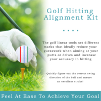 Kit de marquage de balles de golf professionnel 8 pièces, outil d'alignement et d'identification, 4 pochoirs de marquage de balles de golf et 4 marqueurs de balles de golf de couleurs différentes