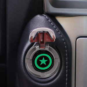 CRASTP Anneau de protection décoratif pour capot de voiture Iron Man, autocollant anti-rayures, accessoire intérieur - Product Image 4