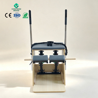 Kursi Pilates Wunda Double Pedal Maple, Mesin Latihan Seluruh Tubuh, Alas Kayu Halus, Peralatan Kebugaran Canggih untuk Studio