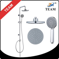 TM-1106 Ensemble de douche à effet pluie chromé à 3 fonctions Ensemble de colonne de douche à effet pluie pour salle de bain Ensemble de douche à effet pluie