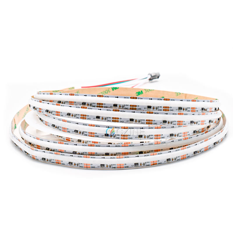 Manufacturer High Density Uniform 5V 10mm 720leds/m RGBIC Addressable Flowing Lighting COB Flex Cob Led Light Strip