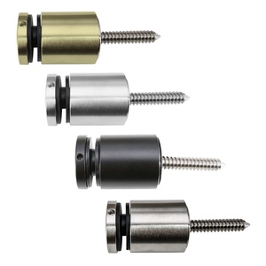 Barandillas decorativas Hardware Separador de vidrio de <span class=keywords><strong>2</strong></span> "Redondo Sujetar Accesorios de acero inoxidable Barandilla de vidrio templado para escaleras - Product Image 5