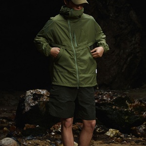 Servicio OEM, Chaquetas Cortavientos Impermeables con Protección Solar UPF50+ para Hombre, Fabricante de Ropa para Exteriores, Material de Nailon y Elastano - Product Image 2