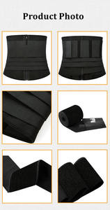 Nouvelles Fajas personnalisées avec logo, gaine amincissante élastique pour le contrôle abdominal, ceinture de maintien de la taille, corset avec fermeture éclair - Product Image 5