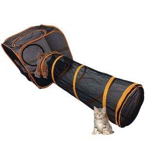 Enclos pour animaux de compagnie en gros, certifié BSCI, tente de jeu pop-up pour chat, enclos extérieur pour chat en tissu Oxford maillé - Product Image 1