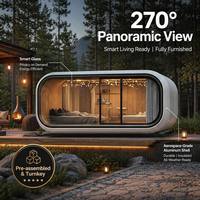 Cabine Apple Intégrée Smart-Home Haute Efficacité, Design Moderne, Cabine Spatiale Détachable, Sanctuaire Urbain, Maison Mobile