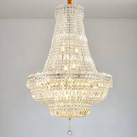 Zèle éclairage luxe villa hôtel lampe suspendue encastré plafond k9 lustres en cristal pour les mariages