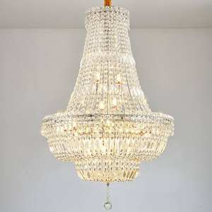 Zèle éclairage luxe villa hôtel lampe suspendue encastré plafond k9 lustres en cristal pour les mariages - Product Image 2