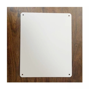 WHITE DYE SUBLIMATION 12" X 9" WHOLESALE <strong>NOVELTY</strong> METAL LARGE PARKING <strong>SIGN</strong> - Product Image 4
