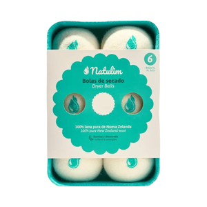 Boules de laine <span class=keywords><strong>Natulim</strong></span> pour sèche-linge Réduit les plis des vêtements et réduit le temps de séchage Sans plastique, sans cruauté - 6 pièces - Product Image 1