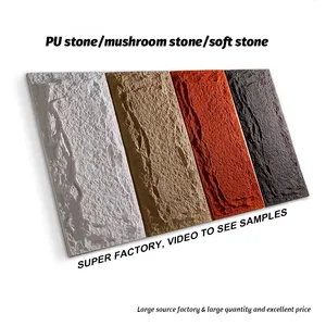 2024 Fashionable Pu Stone Stone Pu Wall Panel Lightweight Faux Stone