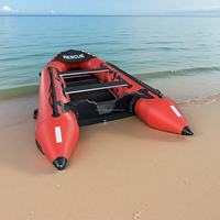 Chine 3.6M Hypalon Sport Cabine Cruiser Rigide Passager Aéroglisseur Canoë Bateau Gonflable Avec Moteur