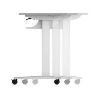 Table de formation robuste à plateau rabattable, bureau de conférence mobile pliable avec roulettes pour salle de séminaire, mobilier éducatif