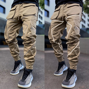 Ohsisa 2025 Printemps Nouveau Design <span class=keywords><strong>Homme</strong></span> Salopette <span class=keywords><strong>Pantalon</strong></span> <span class=keywords><strong>de</strong></span> <span class=keywords><strong>Jogging</strong></span> Sport Décontracté Ample Populaire Coupe Slim - Product Image 5