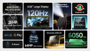Ulefone armatura <span class=keywords><strong>31</strong></span> 8GB + 256GB impermeabile 64MP NFC ricarica Wireless 5G Android robusti telefoni cellulari - Product Image 4