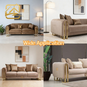 Patas de Sofá Modernas en Forma de W con Acabado Dorado, Patas de Muebles de Lujo, Estructura de Sofá de Hierro Resistente para Sala de Estar y Dormitorio - Product Image 4