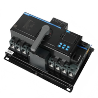 ATS 4P 100A Commutateur de transfert automatique et manuel triphasé à double alimentation pour usage industriel, contrôle intelligent, niveau PC IP20