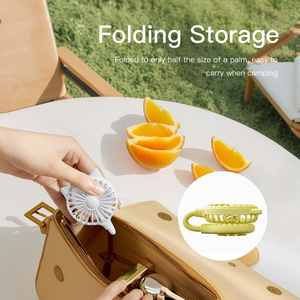Hands-Free 3-Speed Rotatable Foldable Storage Suction Cup Attaches to Phone Back Various Surfaces Small Fan for Mobile <b>Gaming</b> - Product Image 4