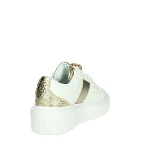 Zapatillas Deportivas para Mujer Braccialini, Blancas con Plataforma Dorada, Estilo Moderno - Product Image 3