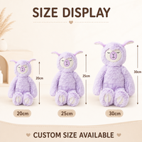 Boneka Alpaca Plush Kustom Langsung dari Pabrik, Berdasarkan Desain OEM ODM, Boneka Karakter Isi Dakron untuk Merek IP Asli