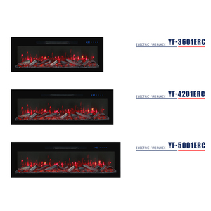 Cheminée électrique YIKA Luxstar pour la maison, 60 pouces, chauffage, style royal, mince, lumière LED, effet de flamme réelle - Product Image 4