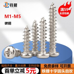 Tornillos autorroscantes Junchen M1 a M4 con cabeza redonda niquelada para la industria de la construcción - Product Image 3