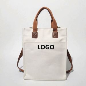 16Oz Heavy Duty Two <b>Pack</b> Option Sling Shoulder Tote <b>Canvas</b> Shopping Bag Women Handbags - Product Image 1