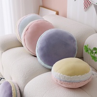 Coussin en peluche Macaron français coloré pour canapé et lit, en coton PP | Jouets TYL